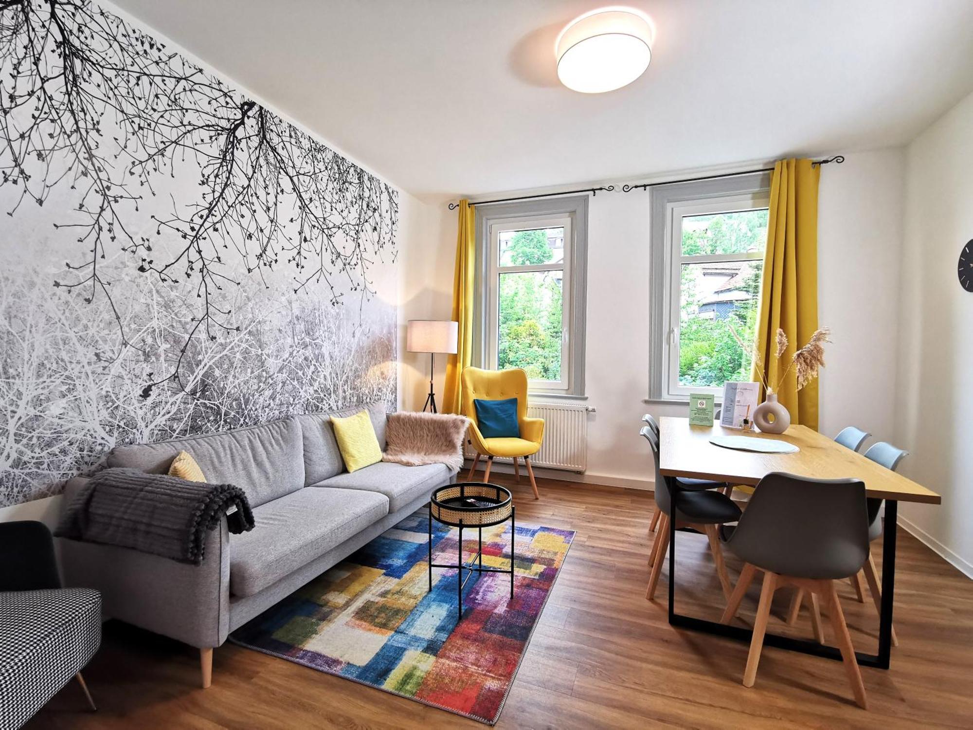 Bohnapartments - Stadtblick Zechenhaus - Balkon - Gratis Parkplatz - Wlan - Sehr Ruhig - Barrierearm Ilmenau Dış mekan fotoğraf